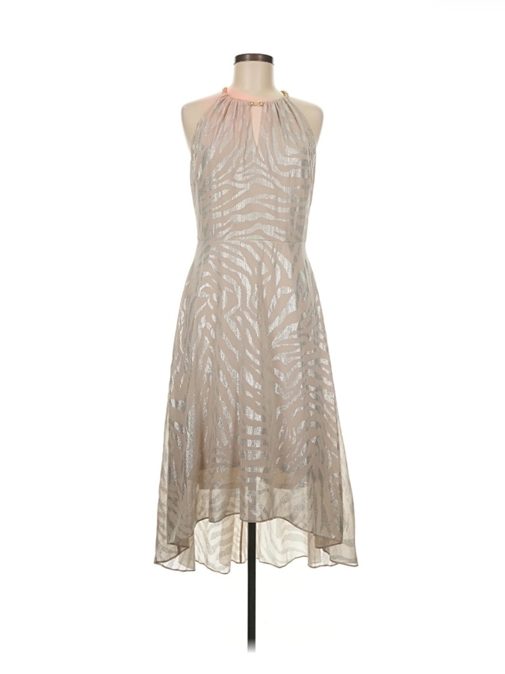 White House Black Market Gold Cocktail Dress